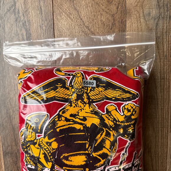 Vintage 90s US Marines Corps Sweatshirt Men's XL Red Parris Island Athletic 5580 - Picture 9 of 9